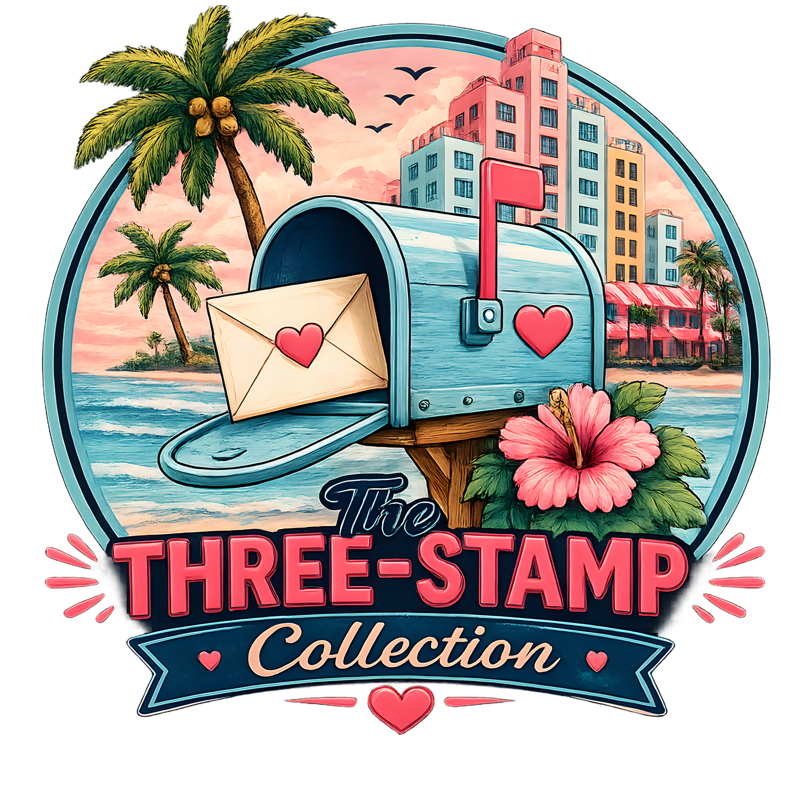 Postmarked In The 305 -  The Three-Stamp Collection